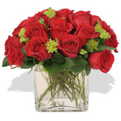  Ankara Keçiören online çiçekçi , çiçek siparişi  10 adet kirmizi gül ve cam yada mika vazo