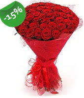 51 adet kırmızı gül buketi özel hissedenlere  Ankara şentepe internetten çiçek siparişi 