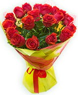 19 Adet kırmızı gül buketi  Ankara Keçiören uluslararası çiçek gönderme 