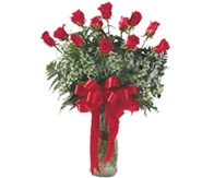  Ankara Ufuktepe çiçek online çiçek siparişi  mika vazo yada Cam vazoda 12 adet gül