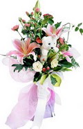 güller kazablanka oyuncak   Ankara etlik İnternetten çiçek siparişi 