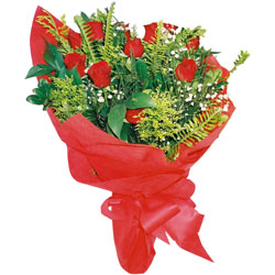 11 adet gül buketi sade ve görsel  Ankara Ufuktepe çiçek online çiçek siparişi 