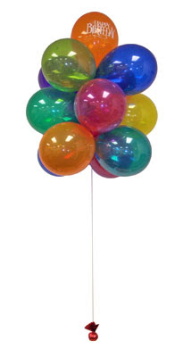  Ankara etlik İnternetten çiçek siparişi  Sevdiklerinize 17 adet uçan balon demeti yollayin.