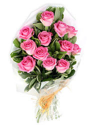  Ankara esertepe ucuz çiçek gönder  12 li pembe gül buketi.