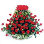 Ankara Keçiören hediye çiçek yolla  41 adet kirmizi gülden sepet tanzimi