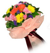  Ankara Keçiören çiçek siparişi vermek  Karisik mevsim çiçeklerinden demet