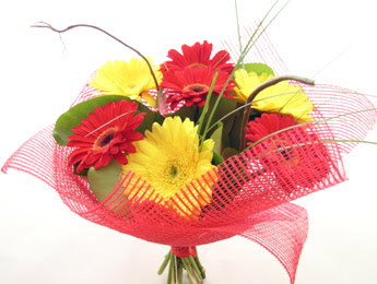 9 adet gerbera çiçeklerinden buket  Ankara esertepe çiçek yolla , çiçek gönder , çiçekçi  