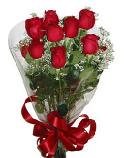 Çiçek sade gül buketi 7 güllü buket  Ankara bademlik 14 şubat sevgililer günü çiçek 