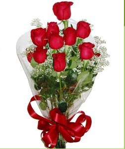  Ankara basınevleri hediye sevgilime hediye çiçek  10 adet kırmızı gülden görsel buket