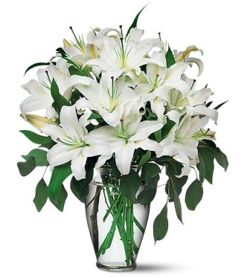  Ankara bağlum online çiçek gönderme sipariş  4 dal kazablanka ile görsel vazo tanzimi