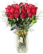 27 adet vazo içerisinde kırmızı gül  Ankara Etlik çiçek gönderme 
