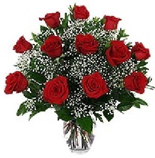  Ankara Keçiören çiçek siparişi vermek  12 adet kırmızı gülden vazo tanzimi