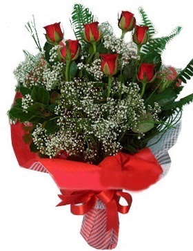 7 kırmızı gül buketi  Ankara Keçiören çiçek siparişi sitesi 