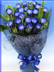19 adet eşsiz mavi gül buketi  Ankara basınevleri hediye sevgilime hediye çiçek 