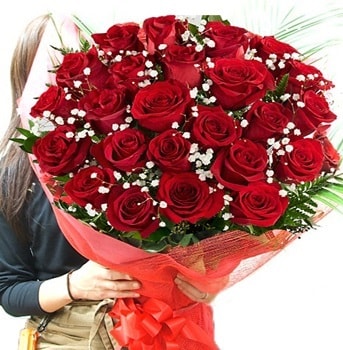 Kız isteme çiçeği buketi 33 adet kırmızı gül  Ankara kalaba çiçek gönderme sitemiz güvenlidir 