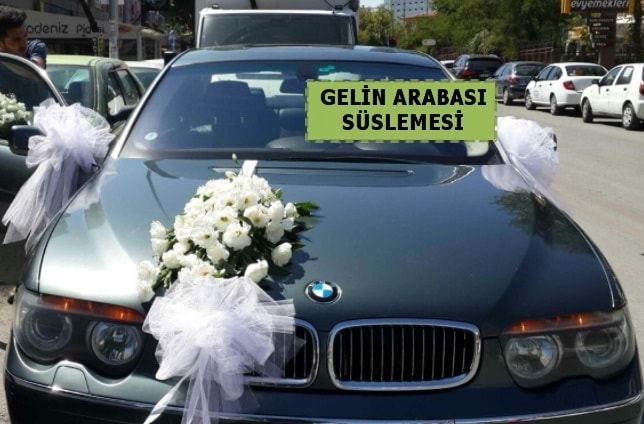 Gelin Arabası süslemesi Düğün arabası  Ankara aşağı eğlence çiçek yolla 