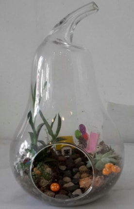 Orta boy cam armut terrarium  Ankara esertepe çiçek yolla , çiçek gönder , çiçekçi  