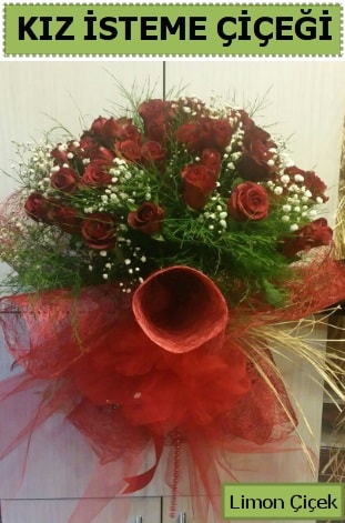 41 adet kırmızı gülden kız isteme buketi  Ankara esertepe çiçek yolla , çiçek gönder , çiçekçi  