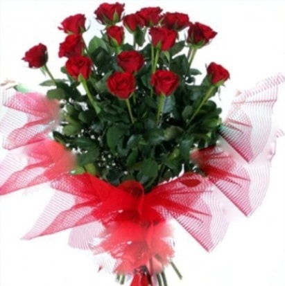 15 adet kırmızı gül buketi  Ankara Keçiören anneler günü çiçek yolla 