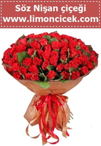 Kız isteme söz nişan çiçeği 101 gül  Ankara kalaba çiçek gönderme sitemiz güvenlidir 