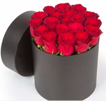 21 adet siyah kutuda kırmızı gül  Ankara Keçiören çiçek mağazası , çiçekçi adresleri 
