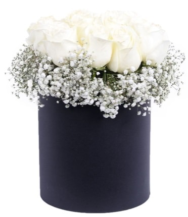 Özel kutuda özel 15 beyaz gül aranjmanı  Ankara Keçiören online çiçekçi , çiçek siparişi 