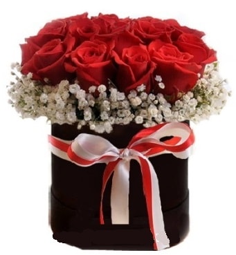 Siyah kutuda 23 adet kırmızı gül tanzimi  Ankara kalaba çiçek gönderme sitemiz güvenlidir 